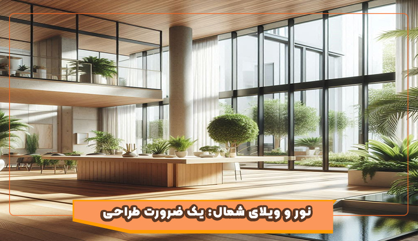 نور طبیعی: عنصر کلیدی در معماری ویلاهای شمال